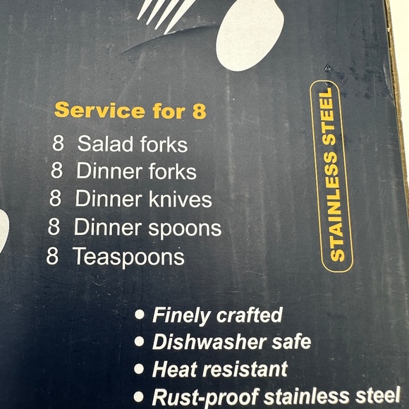 Brightown Silverware Flatware Cutlery Set Stainless Steel 45 Pieces New - Picture 5 of 5